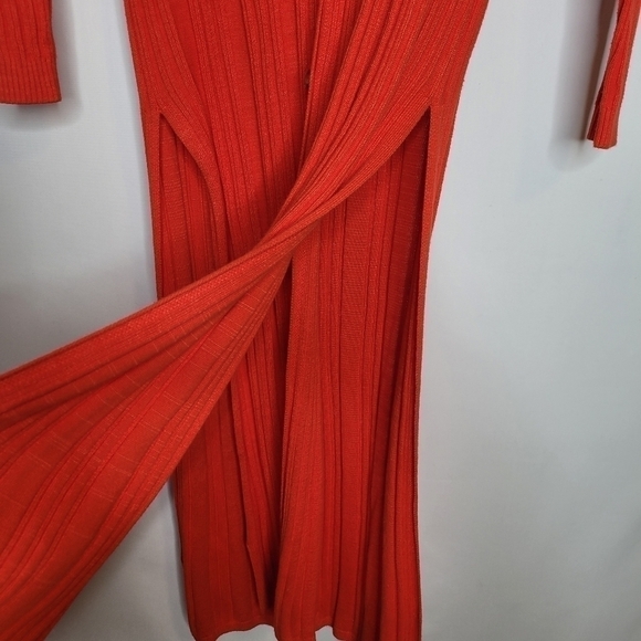 Free People Orange Red Light Cardigan Dress - Picture 11 of 14